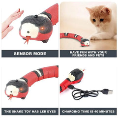 Automatic Cat Toys Eletronic Snake Interactive Toys Smart